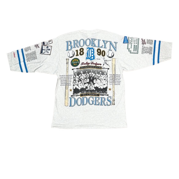 Vintage Long Gone Cooperstown Collection 1955 Brooklyn Dodgers Shirt - Picture 2 of 10